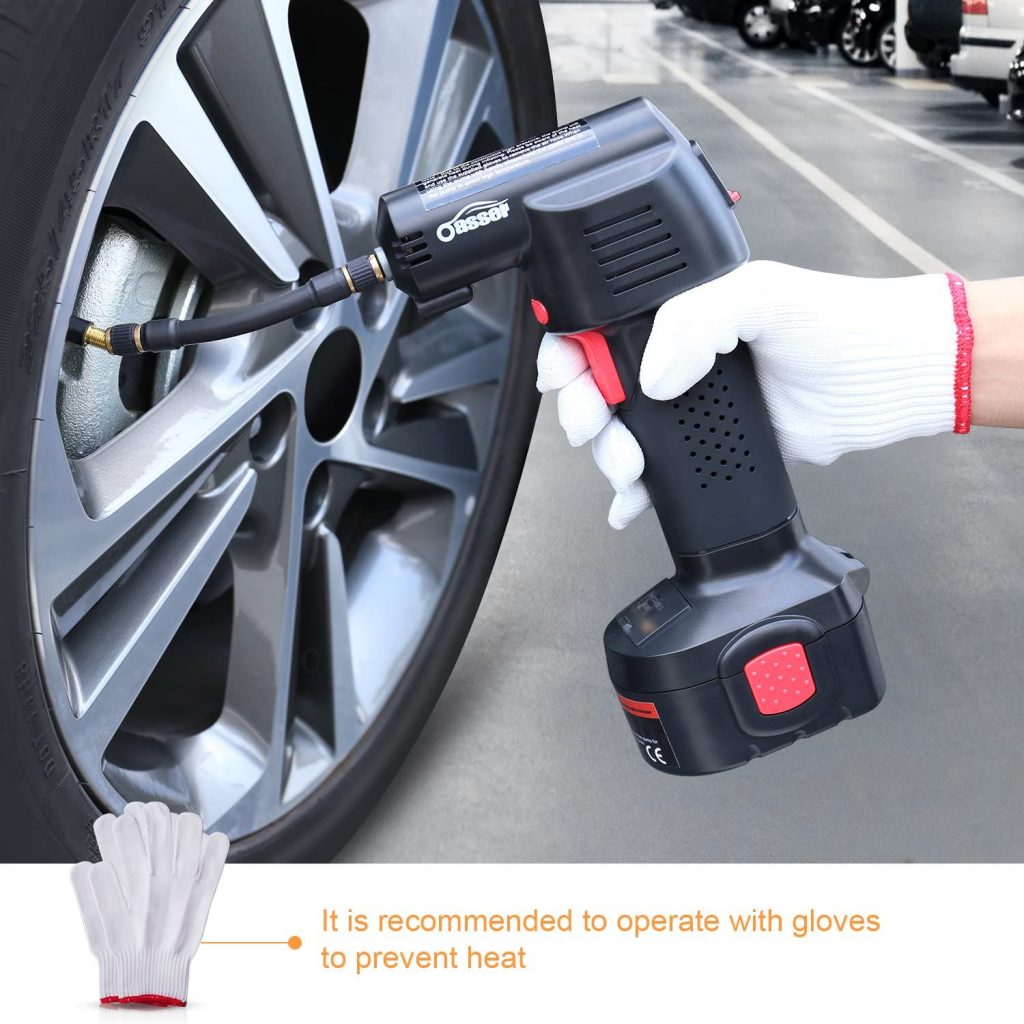 Oasser Air Compressor Electric Inflator Portable Hand Held Pump with