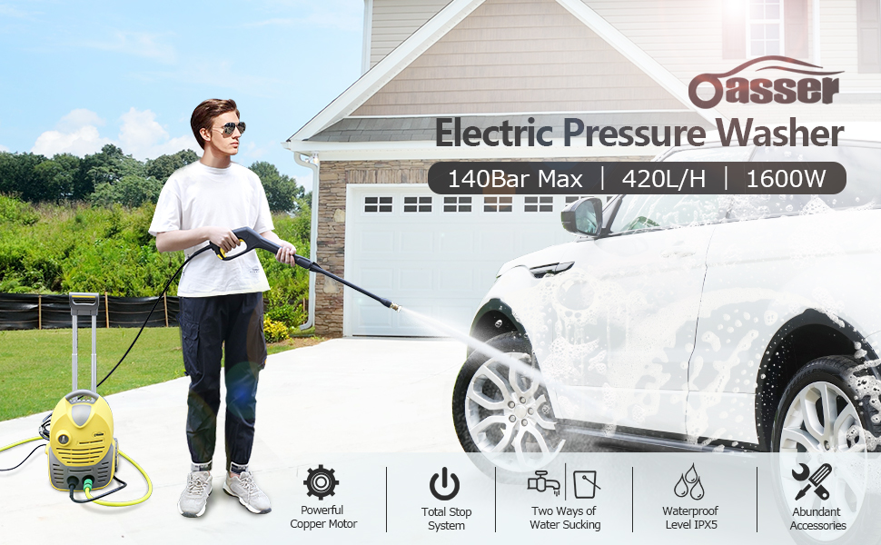 Oasser electric pressure washer clearance power washer 3046 psi