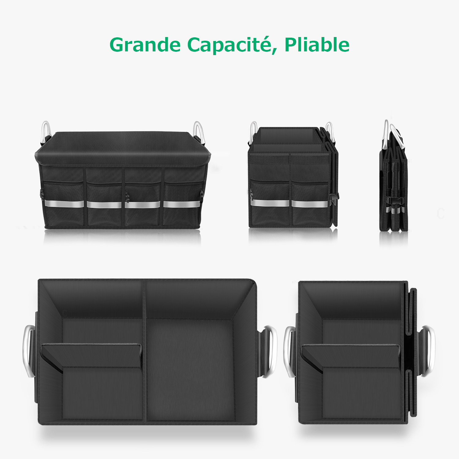 Organisateur De Voiture À Compartiments Multiples Pliable - Temu